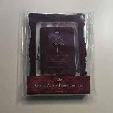 후쿠야 고딕 아크릴 프레임 카드 사이즈 레드
