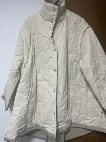 Kastane 화이트 퀼팅 리버서블 코트