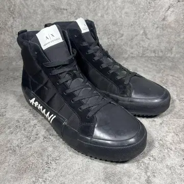 새상품급 ARMANI EXCHANGE A|X 하이컷 스니커즈 US 10