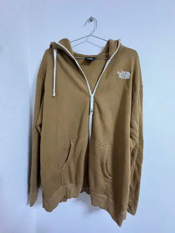 THE NORTH FACE 브라운 풀 지퍼 후디 XL