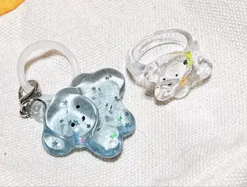 달리는 강아지 반지 흔들흔들 마커