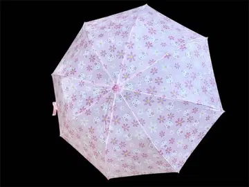택 포함 새상품 헬로키티 접이식 우산 카오하나 레트로 핑크 꽃 2001년