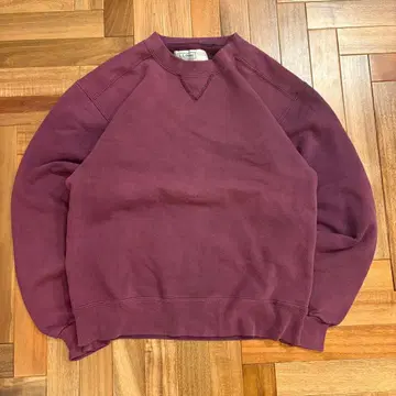 90s USA제 LLBean Russell 무지 맨투맨 퍼플