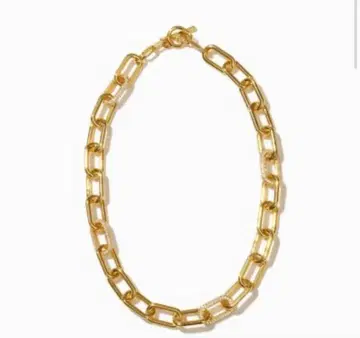 메탈 샤이니 체인 목걸이 (골드)