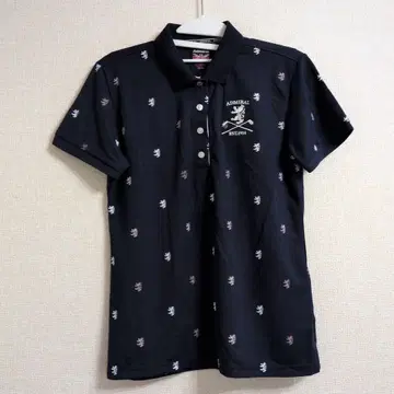 Admiral 골프 피케 셔츠 L 블랙 속건성