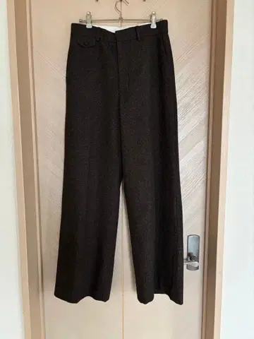 새상품 ETRE TOKYO 체크 트위드 센터 크리즈 팬츠