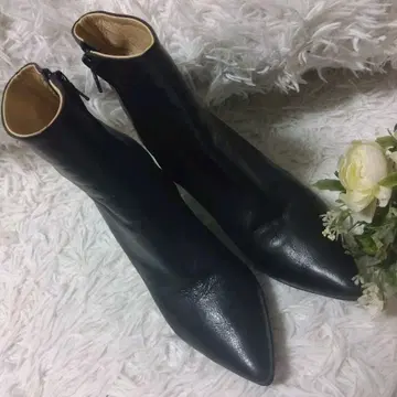 클라네 숏부츠 사이드 지퍼 블랙 블랙 36