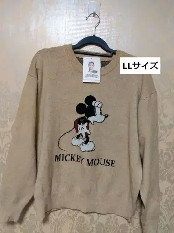 SUNNY HOUSE 미키마우스 니트 곤도 치히로 LL 베이지