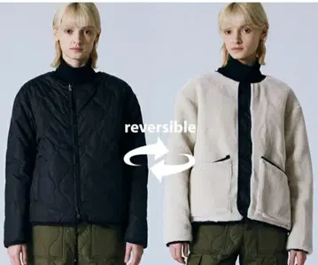 TAION 타이온 밀리터리 리버서블 크루넥 다운 자켓 L