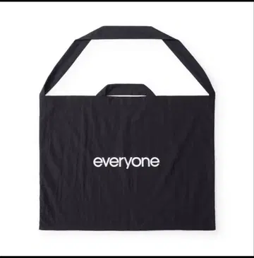 everyone nylon big shoulder bag (BLACK)