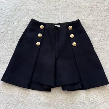 새상품급 sacai luck 사카이 럭 멜톤 숏팬츠 네이비