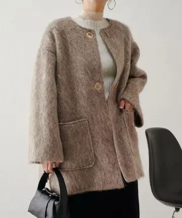 Jena espace merveilleux 샤기 코트