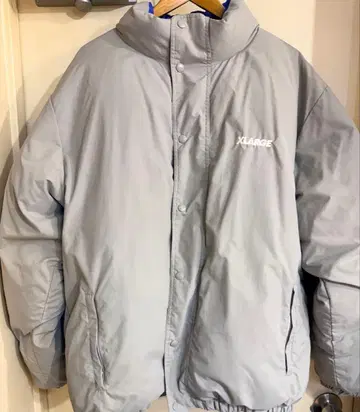 XLARGE 리버서블 다운 자켓 그레이/블루