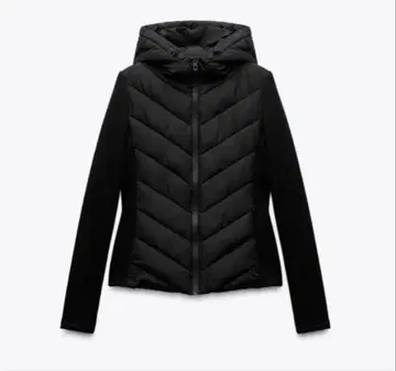 ZARA 자라 대비 퍼프 자켓 블랙