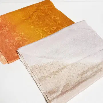 (0808) 오비 장식 천 2점 묶음 판매 기모노 일본 의류 잡화