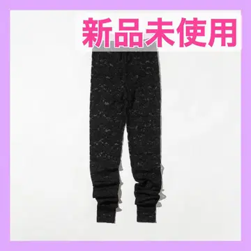 [ 미사용 새상품 ] WCJ 레이스 레깅스 블랙