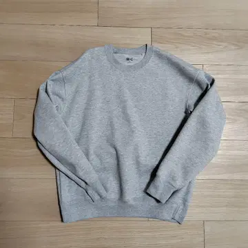 유니클로 오버사이즈 스웨트 셔츠 03 그레이 M 사이즈