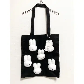 merry jenny 새상품 블랙 복슬복슬 miffy 토트백