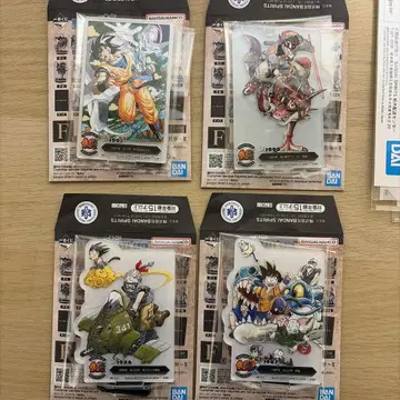 드래곤볼 제일복권 아크릴 F상 4개