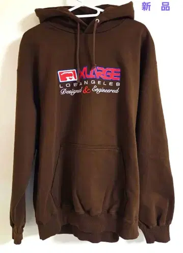 새상품 엑스라지 X-LARGE 브라운 후드티 M