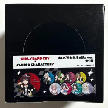 걸즈 밴드 클라이 산리오 등신 디자인 캔뱃지 9종