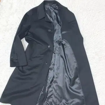 새상품급 스텐카라 코트 캐시미어 100% 비익 롱 블랙 L 사이즈