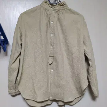 저널 스탠다드 럭스 베이지 프릴 옷깃 셔츠 일본제