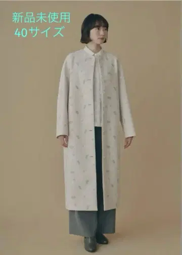 정가 미나 페르호넨 [ petal feather ] 롱 코트 새상품