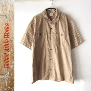새상품급 United Athle Works 스트라이프 워크 셔츠 L