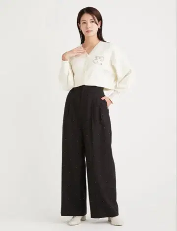 셀포드 택 포함 미사용 새상품 핫 핏 하이웨스트 와이드 팬츠