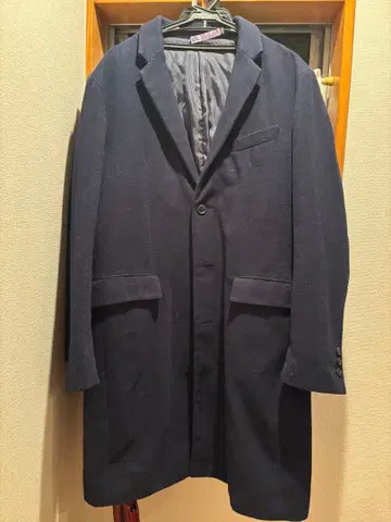 더 샵 TK 네이비 체스터 코트 XL