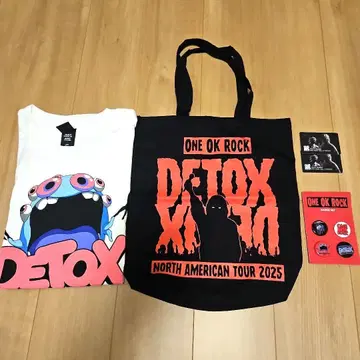 ONE OK ROCK DETOX 북미 투어 티셔츠/토트백/배지 세트