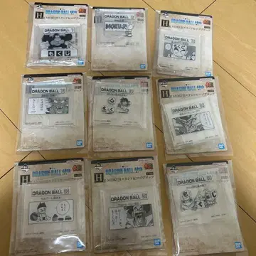 제일복권 드래곤볼 40th MOKUJI 스탠드 9종 세트
