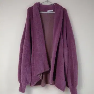 JEANASIS 핑크 퍼플 니트 코트