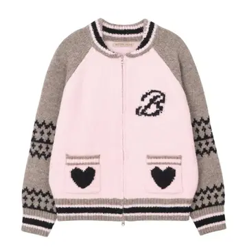 BITTERCELLS 울 테디 코트 핑크