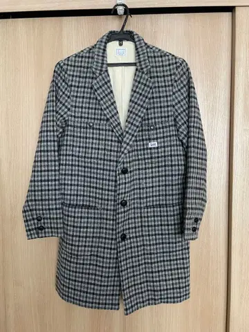 [ Lee ] 체크 무늬 테일러드 자켓 미들 기장