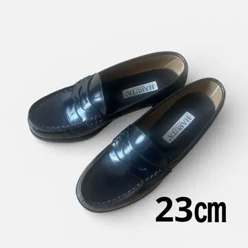 [ 시착만 한 새상품급 ] HARUTA 블랙 가죽 로퍼 23cmEEE