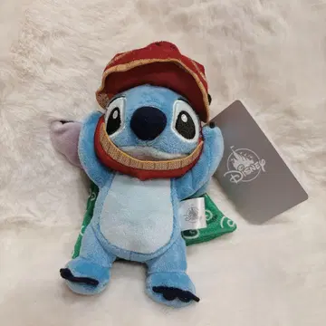 디즈니 스토어 설날 뉴이어 사자춤 스티치 봉제 인형 키체인