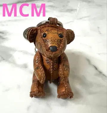 MCM 곰 모양 키링 브라운