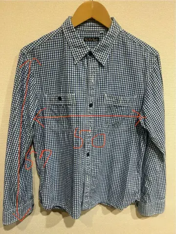 더 플랫 헤드 체크 무늬 긴팔 셔츠 40