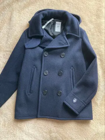 [ 새상품급 ] Orcival 오르치발 더블 피코트 18 네이비 여성용