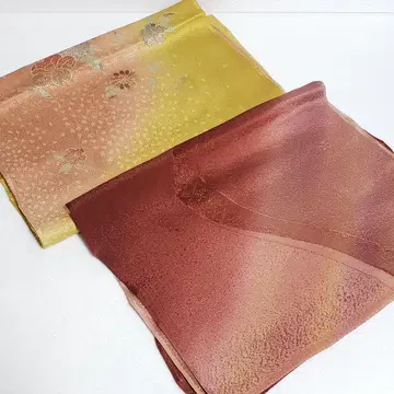 (0809) 오비 장식 천 2점 묶음 판매 기모노 일본 의류 잡화