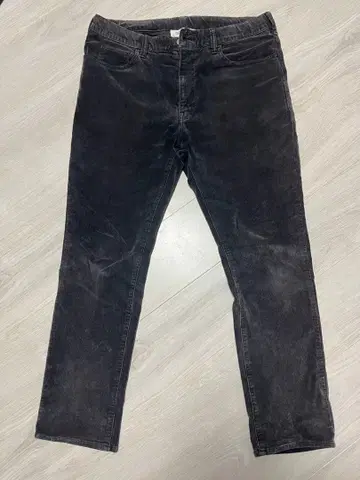 레미 레더 네이비 코듀로이 팬츠