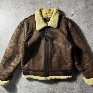 [ 초레어 ] 명작 90s 리얼 무스탕 B-3 가죽 자켓