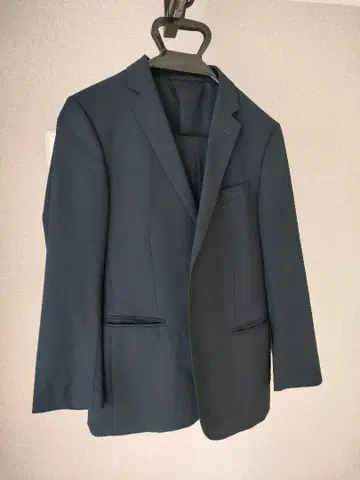 UNIQLO 유니클로 수트 프리미엄 울 셋업 48 네이비