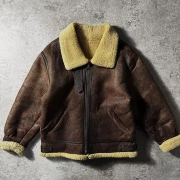 [ 초레어 ] 명작 90s 리얼 무스탕 B-3 가죽 자켓