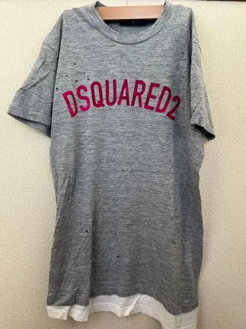 디스퀘어드 데미지 T셔츠