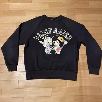 빈티지 가공 맨투맨