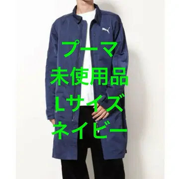 푸마 롱 코트 네이비 L 사이즈