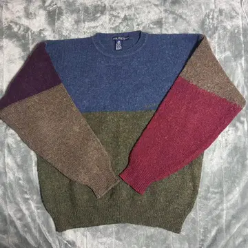 Nautica 멀티 컬러 크루넥 스웨터 XL
